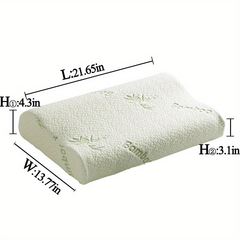 1pc\u002F2pcs High - Low Wave Pillow in QUEEN Size with Slow-Rebound Space Filling, Ideal for Back Sleepers. Soft, Comfortable, And Breathable with Ergonomic Design